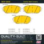 MPA 1001-1301C Quality-Built Premium Ceramic Brake Pads w/ Hardware