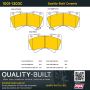 MPA 1001-1303C Quality-Built Premium Ceramic Brake Pads w/ Hardware