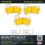 MPA 1001-1303M Quality-Built Premium Semi-Metallic Brake Pads w/ Hardware