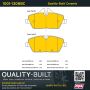 MPA 1001-1308BC Quality-Built Premium Ceramic Brake Pads w/ Hardware