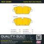 MPA 1001-1308M Quality-Built Premium Semi-Metallic Brake Pads w/ Hardware