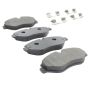 MPA 1001-1316M Quality-Built Premium Semi-Metallic Brake Pads w/ Hardware