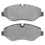MPA 1001-1316M Quality-Built Premium Semi-Metallic Brake Pads w/ Hardware