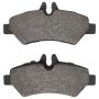 MPA 1001-1317M Quality-Built Premium Semi-Metallic Brake Pads w/ Hardware