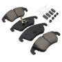 MPA 1001-1322AM Quality-Built Premium Semi-Metallic Brake Pads w/ Hardware