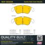 MPA 1001-1322AM Quality-Built Premium Semi-Metallic Brake Pads w/ Hardware