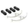 MPA 1001-1322C Quality-Built Premium Ceramic Brake Pads w/ Hardware