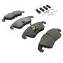 MPA 1001-1322M Quality-Built Premium Semi-Metallic Brake Pads w/ Hardware
