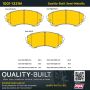 MPA 1001-1331M Quality-Built Premium Semi-Metallic Brake Pads w/ Hardware