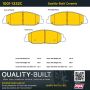 MPA 1001-1332C Quality-Built Premium Ceramic Brake Pads w/ Hardware