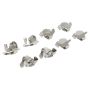 MPA 1001-1334M Quality-Built Premium Semi-Metallic Brake Pads w/ Hardware