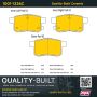 MPA 1001-1336C Quality-Built Premium Ceramic Brake Pads w/ Hardware