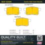 MPA 1001-1336M Quality-Built Premium Semi-Metallic Brake Pads w/ Hardware