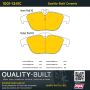 MPA 1001-1341C Quality-Built Premium Ceramic Brake Pads w/ Hardware