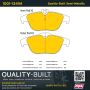 MPA 1001-1341M Quality-Built Premium Semi-Metallic Brake Pads w/ Hardware