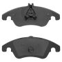 MPA 1001-1342M Quality-Built Premium Semi-Metallic Brake Pads w/ Hardware