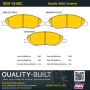 MPA 1001-1345C Quality-Built Premium Ceramic Brake Pads w/ Hardware