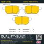 MPA 1001-1354C Quality-Built Premium Ceramic Brake Pads w/ Hardware