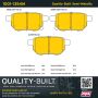 MPA 1001-1354M Quality-Built Premium Semi-Metallic Brake Pads w/ Hardware