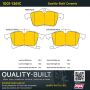 MPA 1001-1361C Quality-Built Premium Ceramic Brake Pads w/ Hardware