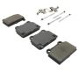 MPA 1001-1368M Quality-Built Premium Semi-Metallic Brake Pads w/ Hardware