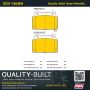 MPA 1001-1368M Quality-Built Premium Semi-Metallic Brake Pads w/ Hardware