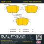 MPA 1001-1375M Quality-Built Premium Semi-Metallic Brake Pads w/ Hardware