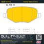 MPA 1001-1377C Quality-Built Premium Ceramic Brake Pads w/ Hardware