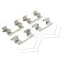 MPA 1001-1378M Quality-Built Premium Semi-Metallic Brake Pads w/ Hardware