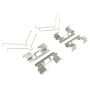 MPA 1001-1392M Quality-Built Premium Semi-Metallic Brake Pads w/ Hardware