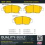 MPA 1001-1394C Quality-Built Premium Ceramic Brake Pads w/ Hardware