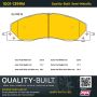 MPA 1001-1399M Quality-Built Premium Semi-Metallic Brake Pads w/ Hardware