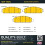 MPA 1001-1401C Quality-Built Premium Ceramic Brake Pads w/ Hardware