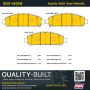 MPA 1001-1401M Quality-Built Premium Semi-Metallic Brake Pads w/ Hardware
