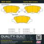 MPA 1001-1402C Quality-Built Premium Ceramic Brake Pads w/ Hardware
