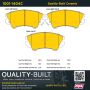 MPA 1001-1404C Quality-Built Premium Ceramic Brake Pads w/ Hardware