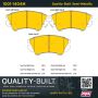 MPA 1001-1404M Quality-Built Premium Semi-Metallic Brake Pads w/ Hardware