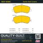 MPA 1001-1406C Quality-Built Premium Ceramic Brake Pads w/ Hardware