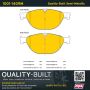 MPA 1001-1409M Quality-Built Premium Semi-Metallic Brake Pads