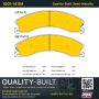 MPA 1001-1411M Quality-Built Premium Semi-Metallic Brake Pads w/ Hardware