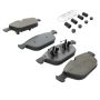 MPA 1001-1412M Quality-Built Premium Semi-Metallic Brake Pads w/ Hardware