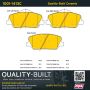 MPA 1001-1413C Quality-Built Premium Ceramic Brake Pads w/ Hardware