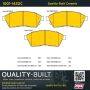 MPA 1001-1422C Quality-Built Premium Ceramic Brake Pads w/ Hardware