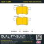 MPA 1001-1449M Quality-Built Premium Semi-Metallic Brake Pads w/ Hardware