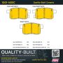 MPA 1001-1451C Quality-Built Premium Ceramic Brake Pads w/ Hardware