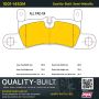MPA 1001-1453M Quality-Built Premium Semi-Metallic Brake Pads w/ Hardware