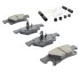 MPA 1001-1498M Quality-Built Premium Semi-Metallic Brake Pads w/ Hardware