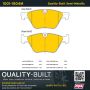 MPA 1001-1504M Quality-Built Premium Semi-Metallic Brake Pads w/ Hardware