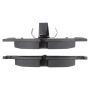 MPA 1001-1504M Quality-Built Premium Semi-Metallic Brake Pads w/ Hardware