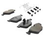 MPA 1001-1505M Quality-Built Premium Semi-Metallic Brake Pads w/ Hardware